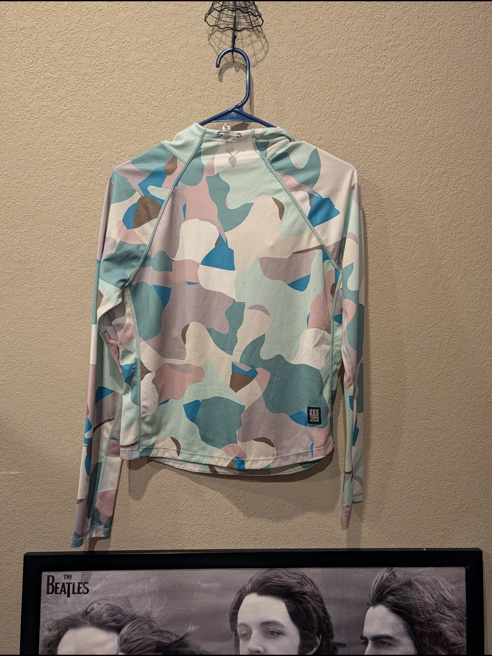 Topo Designs Pastel Camo Hooded Long-Sleeve Swim And Sun Top